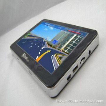 7” TFT-LCD GPS Car Navigation System with MP3/MP4/TV Player, Photo Viewer, TV Functions